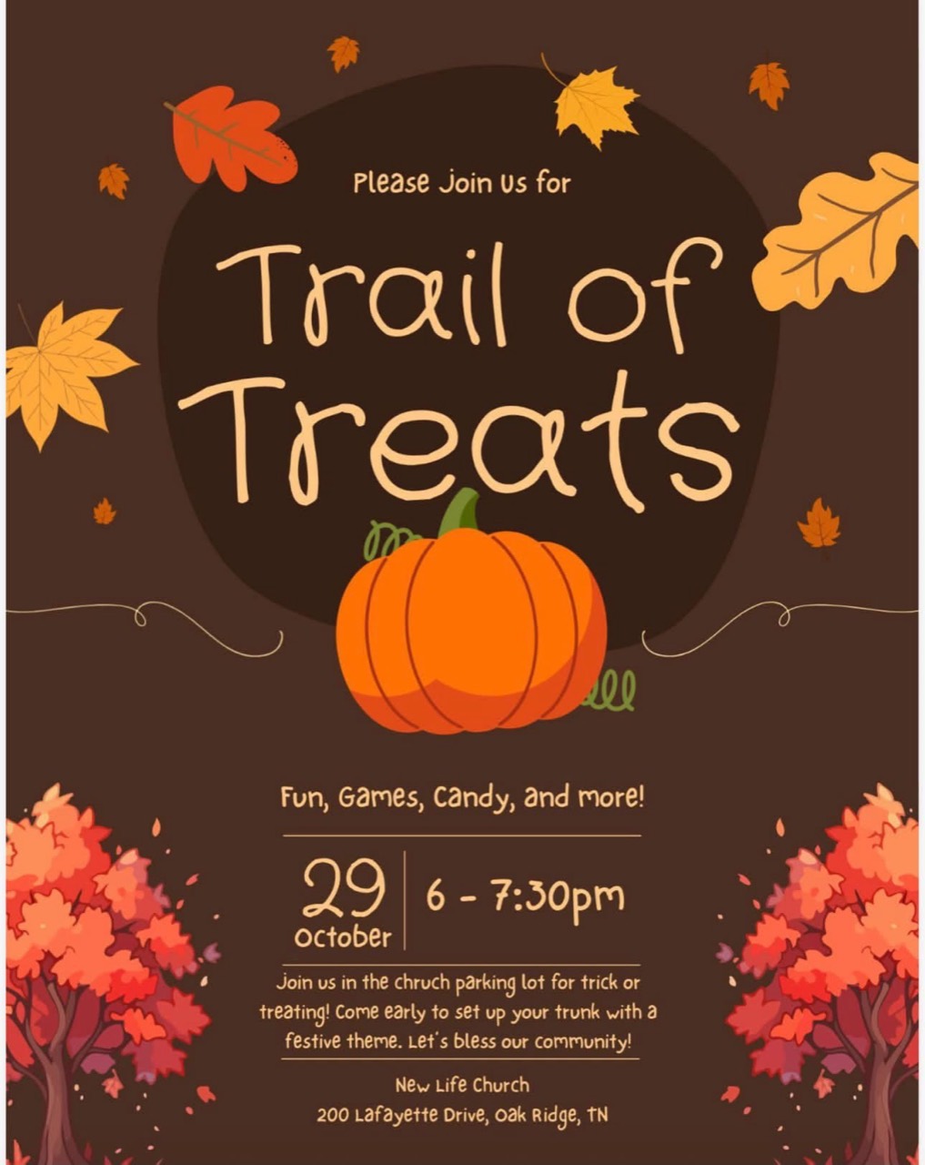 New Life Church Trail of Treats