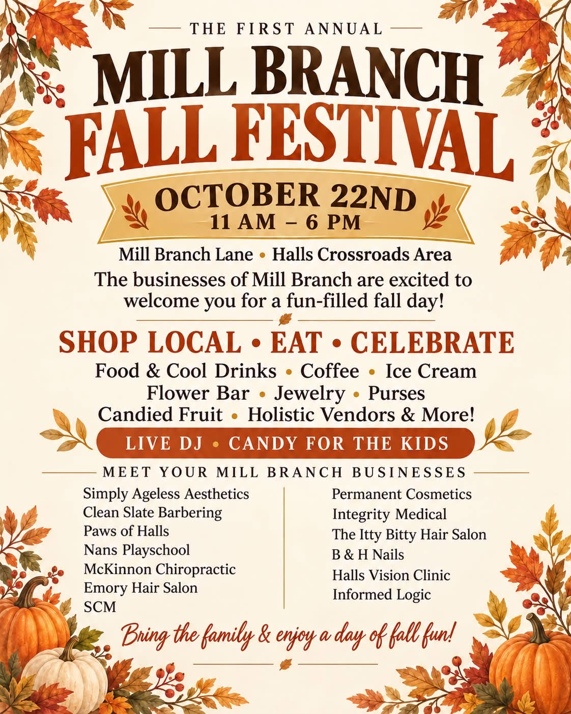 Mill Branch Fall Festival