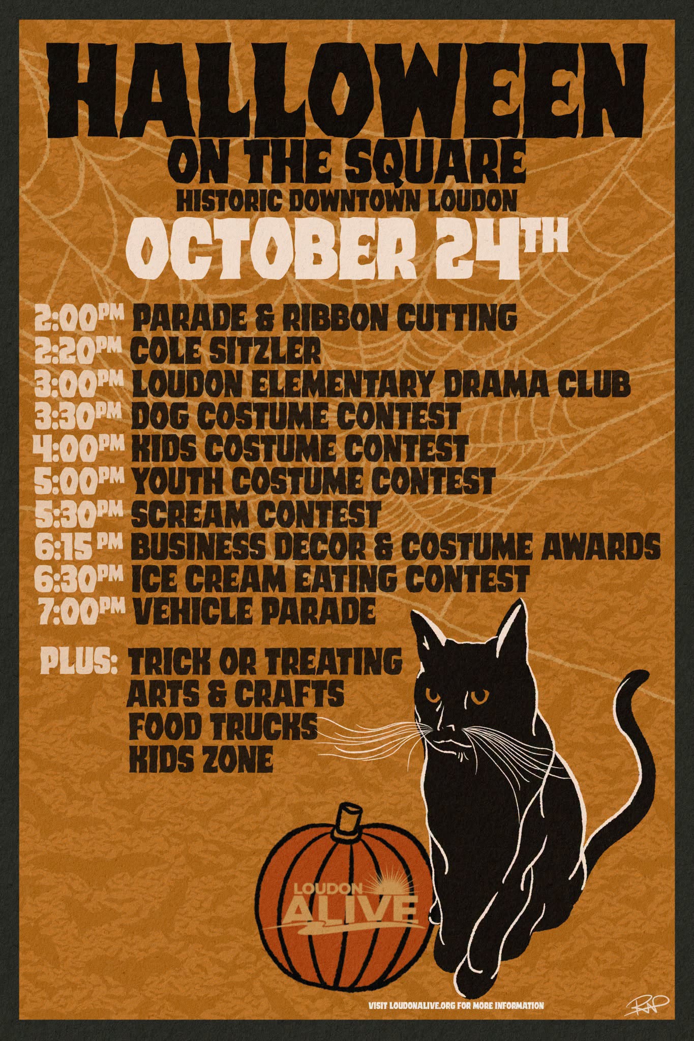 Halloween on the Square in historic downtown Loudon, October 24, activities starting at 2 PM