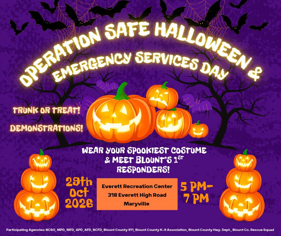 Operation Safe Halloween in Maryville, October 29